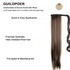 Ponytail 60 cm Long Straight Wrapped Extension Synthetic Hair Extension