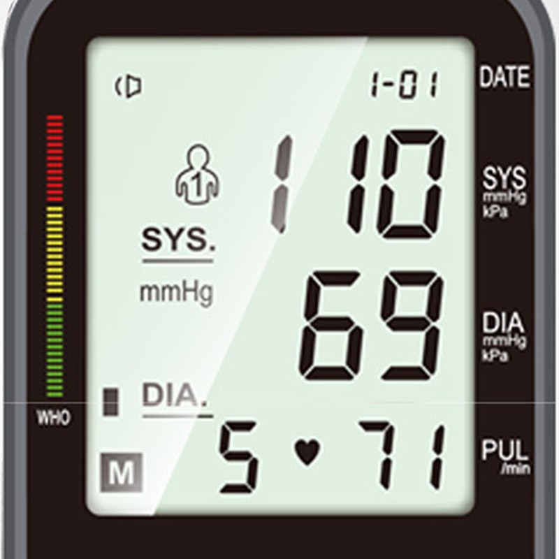 Blood Pressure Monitor Automatic LCD Display Home Use Upper Arm