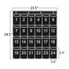 Godery Numbered Classroom Pocket Chart for Cellphone and Calculator holder,