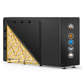 Zettum Firewood Rack Cover 6 Feet - 600D Wood Rack Cover Waterproof & Heavy Duty, 6 Foot Outdoor Log Pile Holder Covers Storage for 6FT Standard Firewood Storage Covers (72 x 24 x 49 Inch)