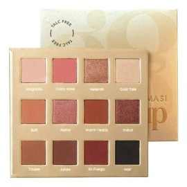 Paleta De 12 Sombras De Ojos Glam Up Farmasi, Sin Talco