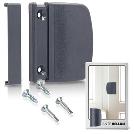 Ante bellum Balcony Door Handle - Versatile Door Handle for Balcony, Patio and Fly Screen Doors, Patio Door Handle Including Screws, Easy Installation No Drilling (Anthracite)