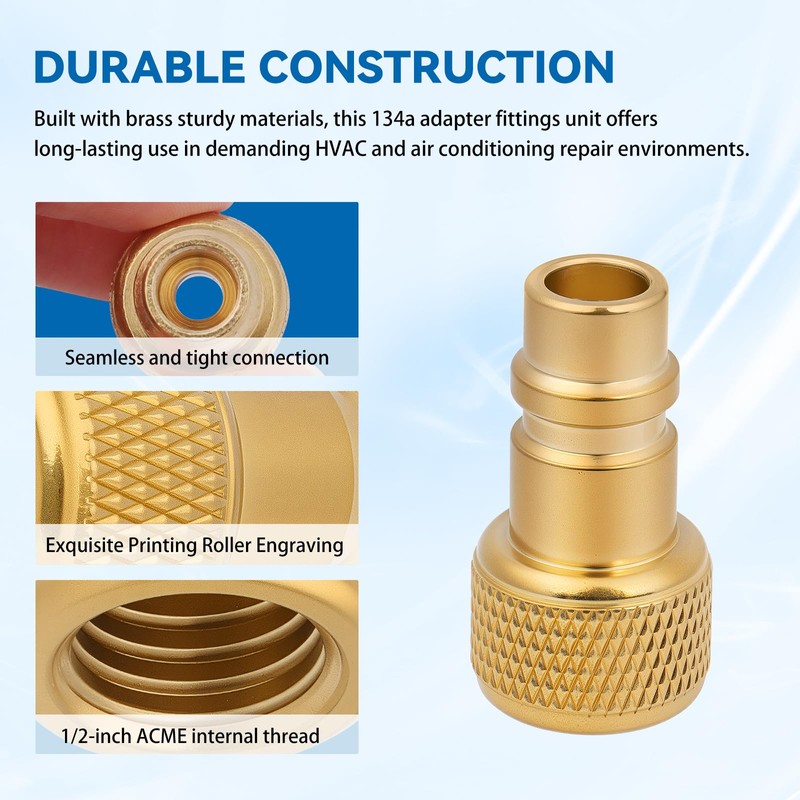 16301 Low Side Tank Adapter Fittings - 1/2" ACME Female