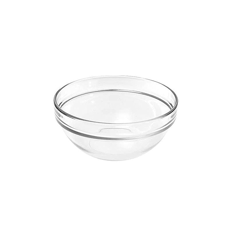 Luminarc E8860 Aufsteckbare Salatschüssel aus Glas, stapelbar, Ø 10cm, klar