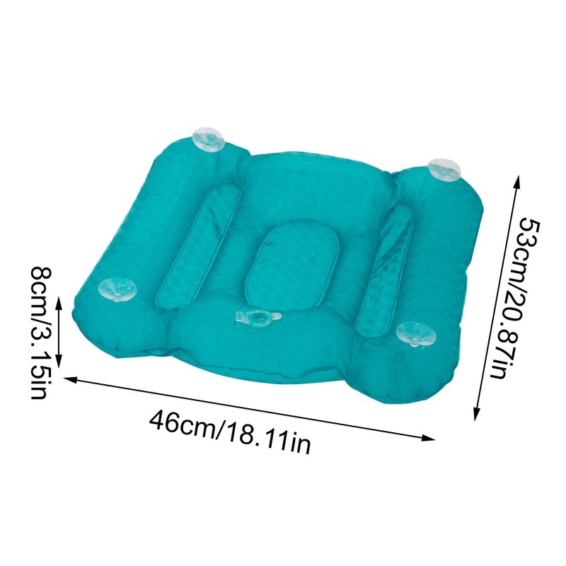Bath Pillow,Inflatable Body Bath Pillow - Ergonomic Anti-Slip Bathing Massage