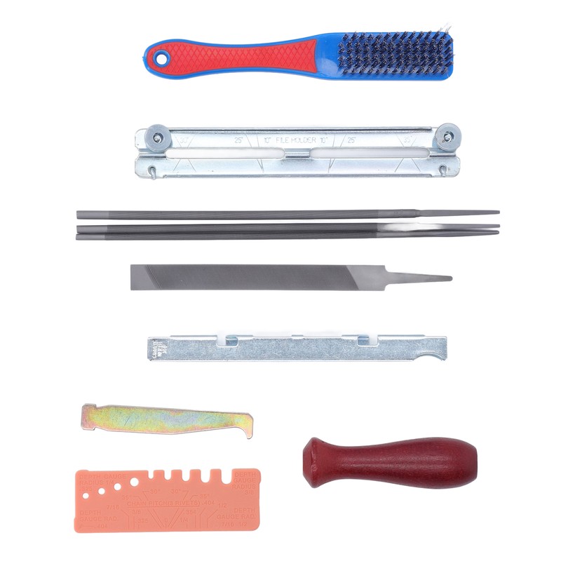 11Pcs Chainsaw Sharpener File Chain Saw Teeth Sharpening Tool Set