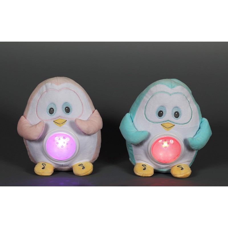 GIPSY 070994 Night Light with Music, Penguin Pink