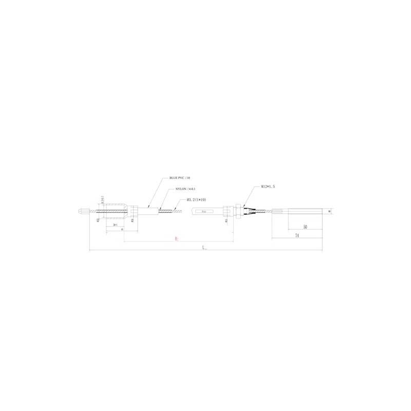 HGW 2 x Brake Cable Bowden Cable Suitable for Knott