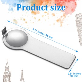 Blulu 2 Pcs 9mm Italian Charm Tool Double Sided Italian Charm Bracelet Opening Tool for Adding and Removing Bracelets