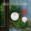 Lancoon 4 Pack Vibration Alarm 5 Sensitivity Levels 130dB Siren