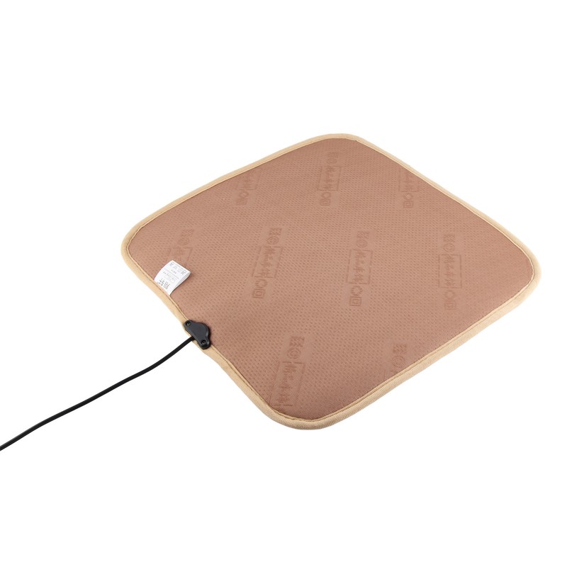 Square Car Seat Heating Pad With Plush Cover 12V Car