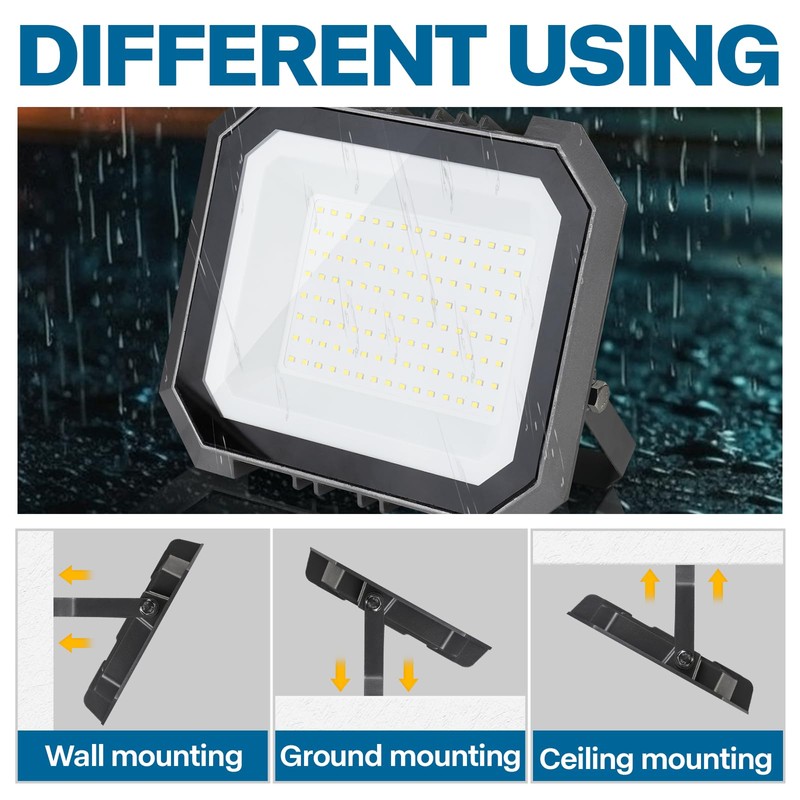 Leddictive 2 Pack LED Flood Lights Outdoor, 200W 20000LM Super