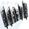 Door Trim Molding Kit Black Wood Grain 6pcs for Interior