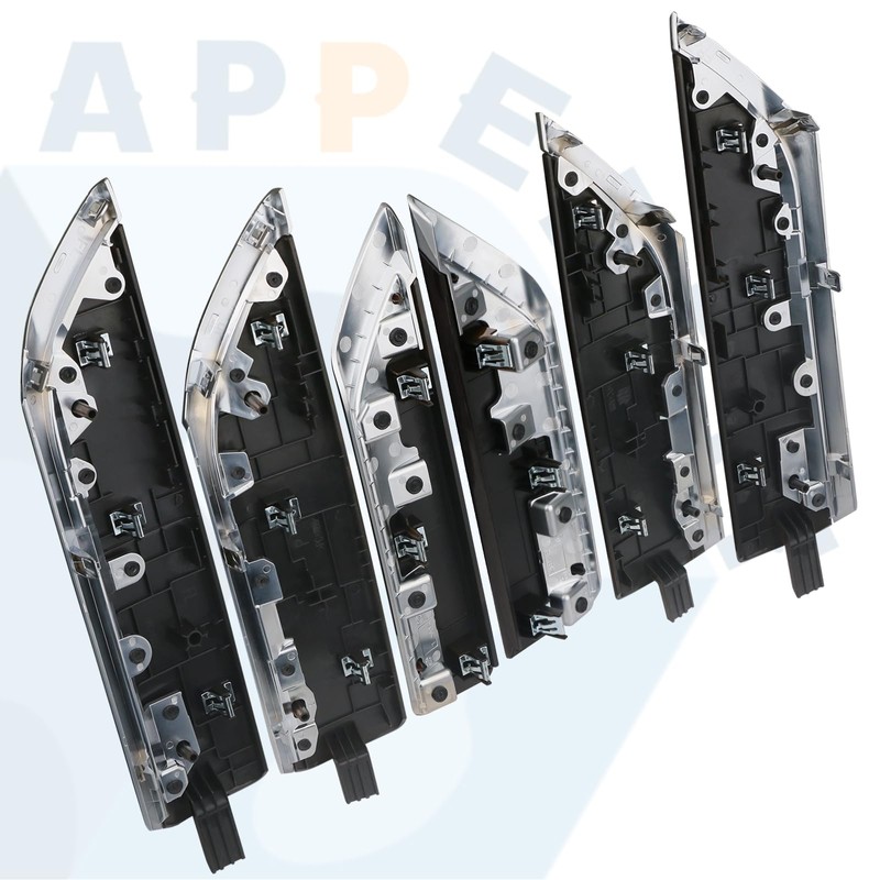 Door Trim Molding Kit Black Wood Grain 6pcs for Interior