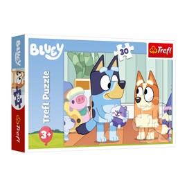 Trefl Bluey, Always Fun with Bluey - 30 Piece Puzzle - Colourful Cartoon Character Puzzle, Creative Entertainment, Fun for Children Aged 3+