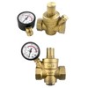 QWORK® DN20 Brass Water Pressure Regulator with Pressure Regulator Pressure