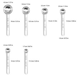 Measuring Spoons Set, 6 Pcs Set Stainless Steel Measuring Spoon Measurements Set for Baking, Cooking,Kitchen (Measuring Spoons)