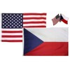 Wholesale Combo USA & Czech Country 2x3 2'x3' Flag &