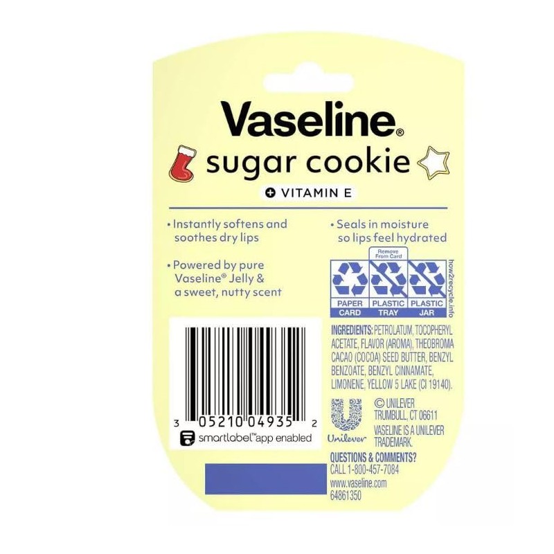 Vaseline Lip Therapy Edición Limitada Sugar Cookie, 7g