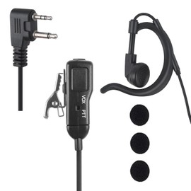 stdgove Ear Clip Wrap Around Earpiece Security Headset Vox Ear Piece 2 Pin Earphone Ptt Mic Headphone for Midland gxt x-tra Xtra Talker gmrs GTX 1000 1000g 1050 gxt1000vp4 Walkie Talkies
