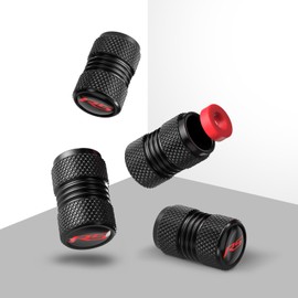 4PCS Tire Valve Stem Caps Compatible with Chevy Camaro RS Auto Accessories, Aluminum Tire Valve Cap Set, Corrosion Resistant, Universal Stem Covers for Cars Trucks Motorcycles SUVs Bikes