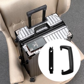 IIUIKOO ​2-Pack Travel Case Handle Replacement – Durable Plastic Pull Grip for Suitcase, Toolbox, Golf Bag & Guitar Case – Ergonomic Black Tone