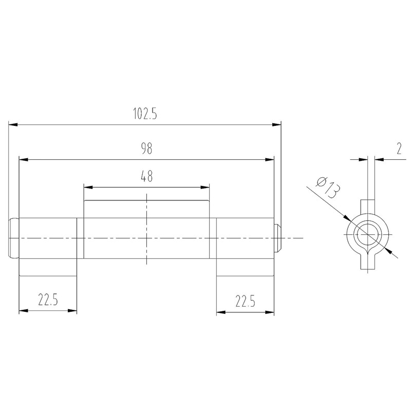 SOTOOLS Weld-On Hinges with 3 Welding Tabs 103 mm 6