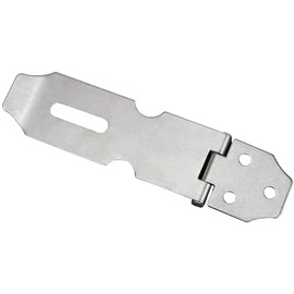 Stainless Steel Padlock Hasp 2 Inch Door Latch Padlock Security Hasp Catch Staple Shed Clasp with Screws for Door Window Cabinet Pet Cage Crate Fitting Accessories