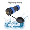 Waterproof Connector Back Nut IP68 Aviation Power Socket 5A for