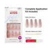 KISS Gel Fantasy 28 Pcs Press On Nails, Long Coffin