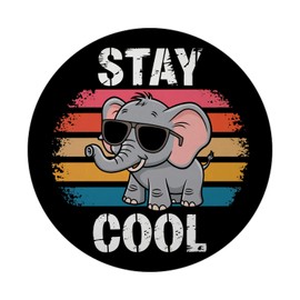 Elephant with Sunglasses - Stay Cool Magnet with Bottle Opener Summer Decorative Magnet Funny for Office and Home