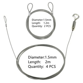 Adjustable Length Picture Hanging Wire with Hook, Picture Hanging Chain