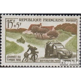 France 1187 (complete.issue.) unmounted mint/never hinged ** MNH 1958 Day the Stamp (Stamps for collectors) Cycles