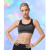 Yvette Sports Bra, Strong Hold, Mesh Racerback, Large Breasts without