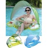 Pool Floats Adult Inflatable Float with Adjustable Canopy Cup Holders