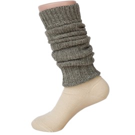 Justay 5/6 Pairs Mens Wool Thermal Knitted Winter Socks Green Grey Blue One Size, Green/Grey/Blue, Einheitsgröße