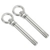 PATIKIL M10x120mm Extended Eye Bolts Pack of 2 304 Stainless