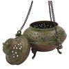 DharmaObjects Tibetan Traditional Hanging Incense Burner Copper (5.5 x 4.5