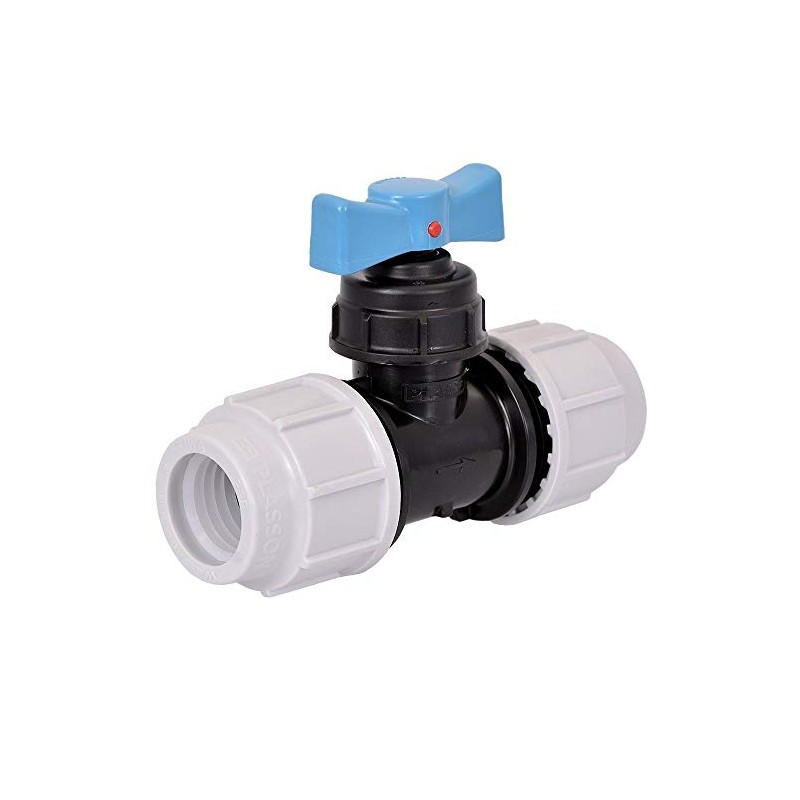 Plasson 25mm MDPE Plastic Stoptap - 3407