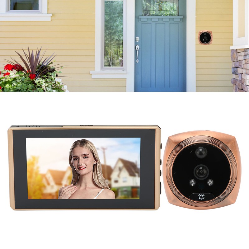 Digital Door Viewer Peephole 1080P Color Night Vision Human Body