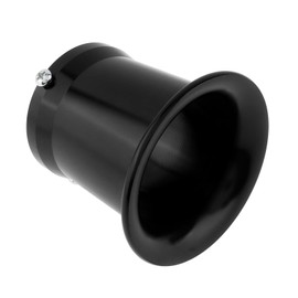 Windance 55mm CNC Aluminum Alloy Carburetor Air Filter Trumpet Velocity Stack Funnel Fit for PE VM 32mm 34mm, Carb Intake Wind Horn Cup (Black, 55mm)