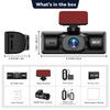 4K Dual Dash Cam Front and Rear, 4K+1080P Dashcam with
