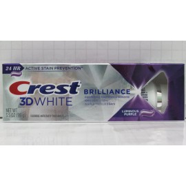 Crest 3D White Brilliance Whitening 3.5 oz(Luminous Purple)***BUY MORE & SAVE***