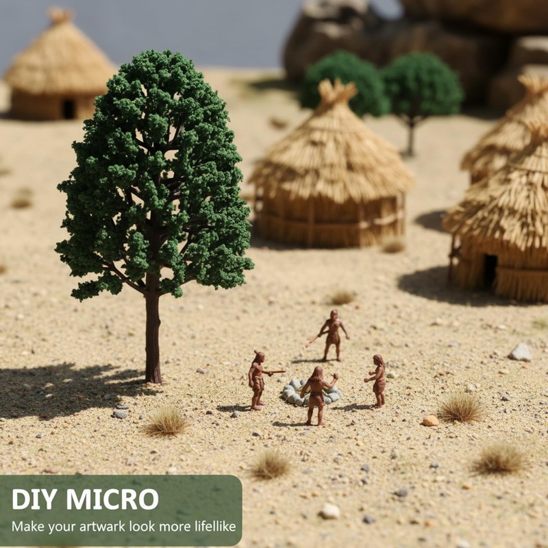 20 PCS Model Trees Miniature Trees for Crafts Train Scenery