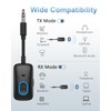 Ankilo Upgraded Aux Bluetooth Adapter for Car, 2 in 1