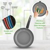 NutriChef 12-Piece Hard Anodized Nonstick Cookware Set - Induction Ready