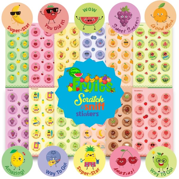 Joyful Artistry Scratch and Sniff Stickers, 12 Different Scents (24