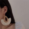 Handmade Raffia Earrings for Women Boho Summer Beach Earrings Lightweight