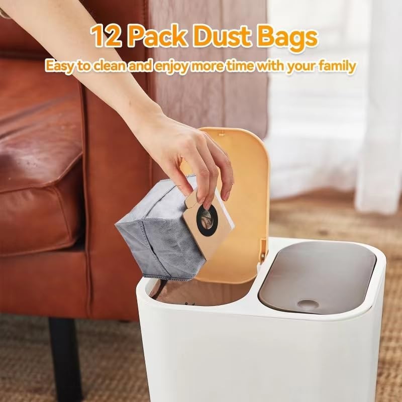 12 Pack Dust Bags for Eufy Clean X8 Pro /