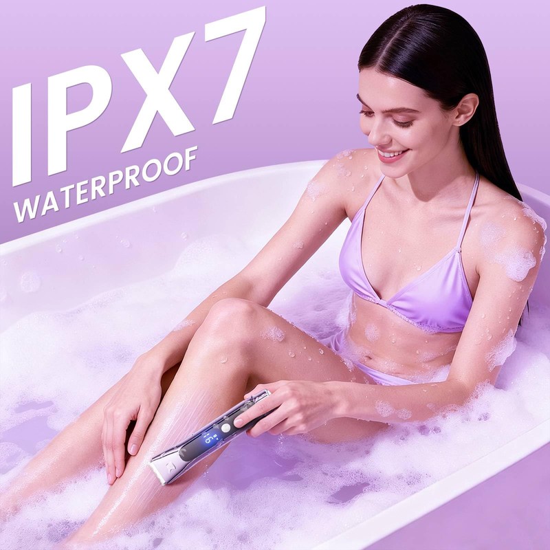 Lmpil Bikini Trimmer for Women, Dual Head Electric Razor, Dusty